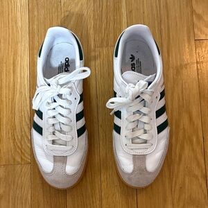 Adidas Samba Sneakers with Green Stripes